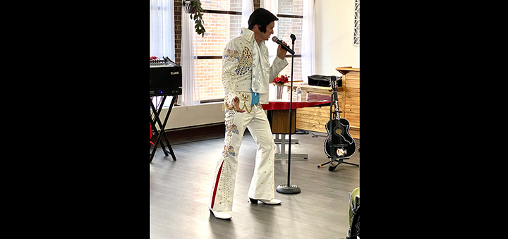 Elvis Impersonator Visits Chase Memorial To Honor Nurses’ Week